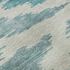 Piper Looms Mayfield Abstract AMF746 Teal Machine Washable Area Rug Swatch Image