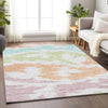 Piper Looms Mayfield Abstract AMF746 White Machine Washable Area Rug Lifestyle Image Feature