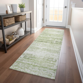 Piper Looms Mayfield Modern AMF747 Aloe Machine Washable Area Rug Runner Lifestyle Image Feature
