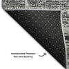 Piper Looms Mayfield Modern AMF747 Black Machine Washable Area Rug Backing Image