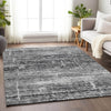 Piper Looms Mayfield Modern AMF747 Black Machine Washable Area Rug Lifestyle Image Feature