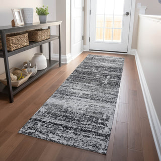 Piper Looms Mayfield Modern AMF747 Black Machine Washable Area Rug Runner Lifestyle Image Feature