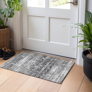 Piper Looms Mayfield Modern AMF747 Black Machine Washable Area Rug Scatter Lifestyle Image Feature