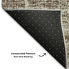 Piper Looms Mayfield Modern AMF747 Brown Machine Washable Area Rug Backing Image