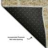 Piper Looms Mayfield Modern AMF747 Gold Machine Washable Area Rug Backing Image