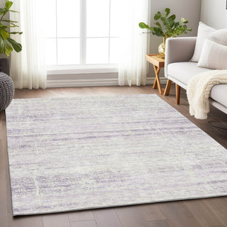 Piper Looms Mayfield Modern AMF747 Lavender Machine Washable Area Rug Lifestyle Image Feature
