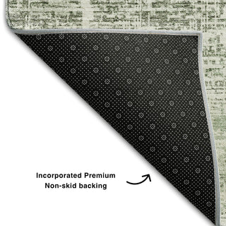 Piper Looms Mayfield Modern AMF747 Sage Machine Washable Area Rug Backing Image