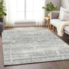 Piper Looms Mayfield Modern AMF747 Silver Machine Washable Area Rug Lifestyle Image Feature