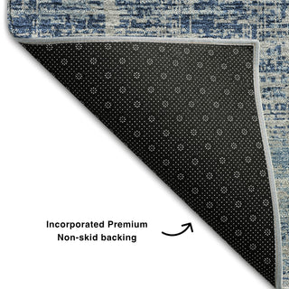 Piper Looms Mayfield Modern AMF747 Sky Machine Washable Area Rug Backing Image