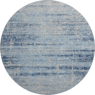 Piper Looms Mayfield Modern AMF747 Sky Machine Washable Area Rug Round Main Image