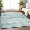 Piper Looms Mayfield Modern AMF747 Teal Machine Washable Area Rug Lifestyle Image Feature