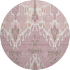 Piper Looms Mayfield Ikat AMF748 Blush Machine Washable Area Rug Round Main Image