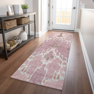 Piper Looms Mayfield Ikat AMF748 Blush Machine Washable Area Rug Runner Lifestyle Image Feature