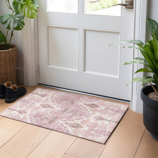 Piper Looms Mayfield Ikat AMF748 Blush Machine Washable Area Rug Scatter Lifestyle Image Feature