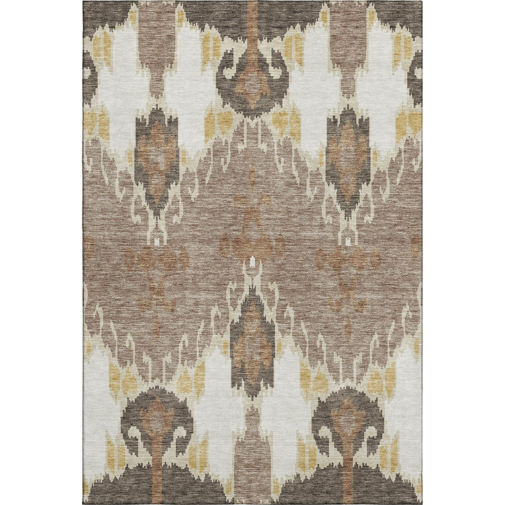 Piper Looms Mayfield Ikat AMF748 Brown Machine Washable Area Rug main image