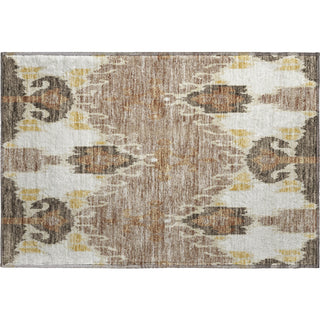 Piper Looms Mayfield Ikat AMF748 Brown Machine Washable Area Rug Scatter Main Image