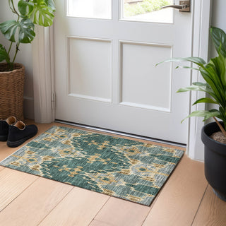Piper Looms Mayfield Ikat AMF748 Cactus Machine Washable Area Rug Scatter Lifestyle Image Feature