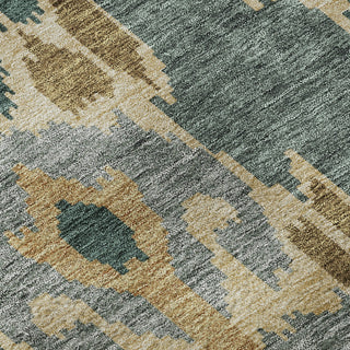 Piper Looms Mayfield Ikat AMF748 Cactus Machine Washable Area Rug Swatch Image