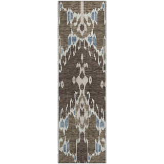Piper Looms Mayfield Ikat AMF748 Fudge Machine Washable Area Rug Runner Main Image
