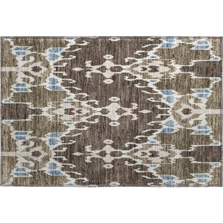 Piper Looms Mayfield Ikat AMF748 Fudge Machine Washable Area Rug Scatter Main Image