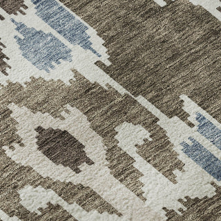 Piper Looms Mayfield Ikat AMF748 Fudge Machine Washable Area Rug Swatch Image
