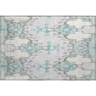 Piper Looms Mayfield Ikat AMF748 Mint Machine Washable Area Rug Scatter Main Image