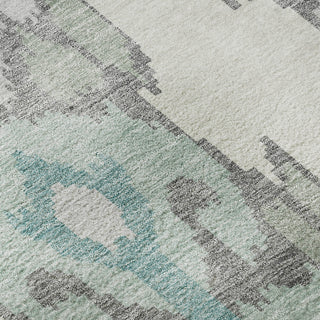 Piper Looms Mayfield Ikat AMF748 Mint Machine Washable Area Rug Swatch Image