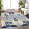 Piper Looms Mayfield Ikat AMF748 Navy Machine Washable Area Rug Lifestyle Image Feature