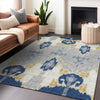 Piper Looms Mayfield Ikat AMF748 Navy Machine Washable Area Rug Lifestyle Image Feature