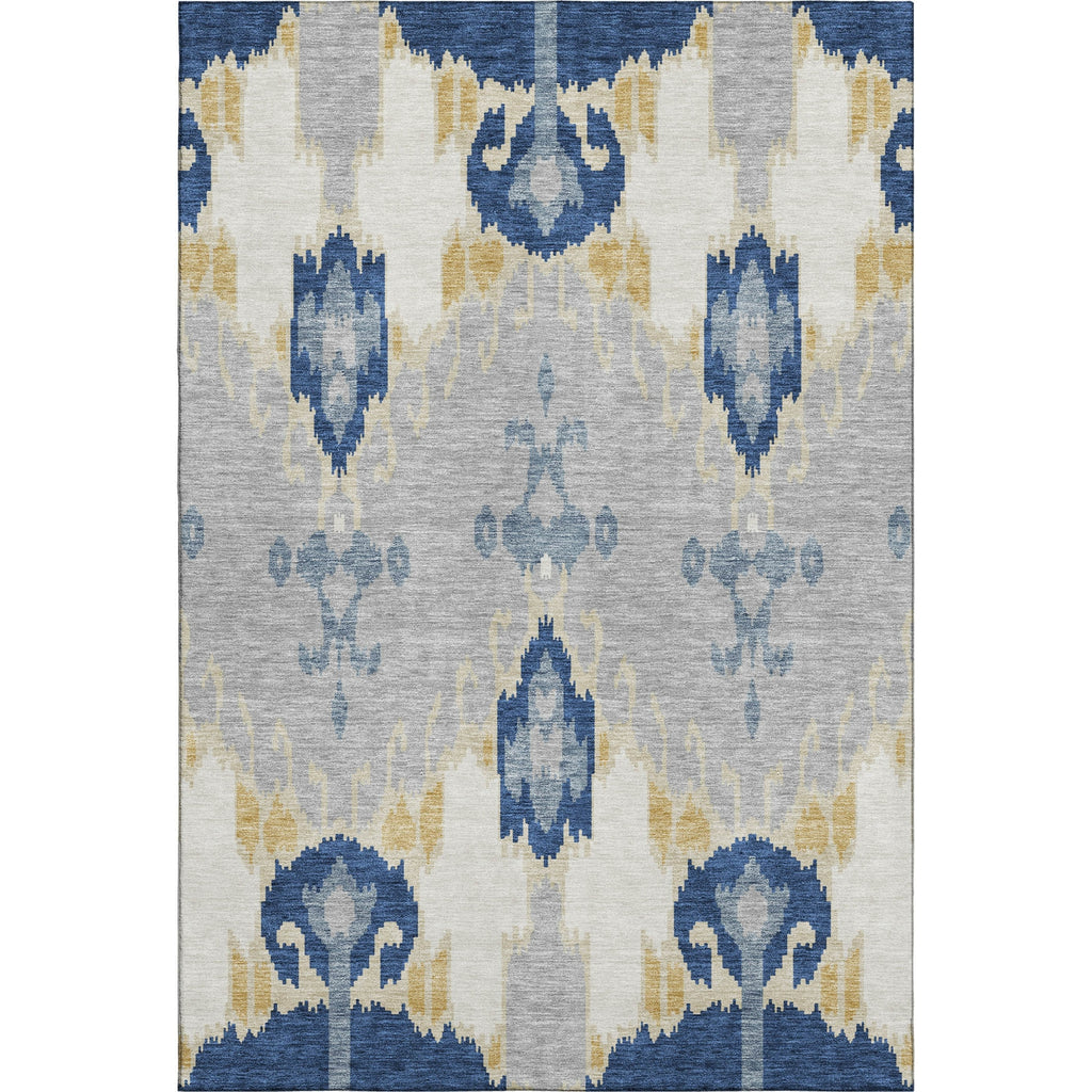 Piper Looms Mayfield Ikat AMF748 Navy Machine Washable Area Rug main image