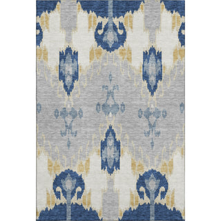 Piper Looms Mayfield Ikat AMF748 Navy Machine Washable Area Rug main image