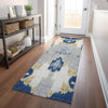 Piper Looms Mayfield Ikat AMF748 Navy Machine Washable Area Rug Runner Lifestyle Image Feature