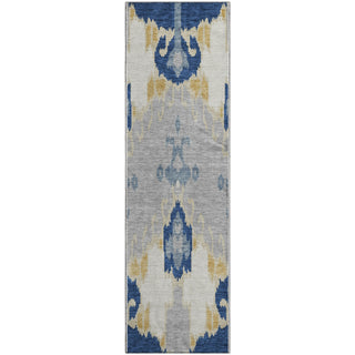 Piper Looms Mayfield Ikat AMF748 Navy Machine Washable Area Rug Runner Main Image