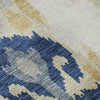 Piper Looms Mayfield Ikat AMF748 Navy Machine Washable Area Rug Swatch Image