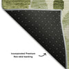 Piper Looms Mayfield Ikat AMF748 Olive Machine Washable Area Rug Backing Image