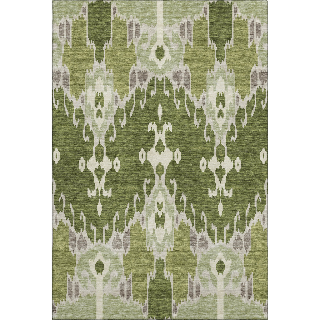 Piper Looms Mayfield Ikat AMF748 Olive Machine Washable Area Rug main image