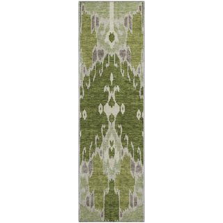 Piper Looms Mayfield Ikat AMF748 Olive Machine Washable Area Rug Runner Main Image