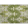 Piper Looms Mayfield Ikat AMF748 Olive Machine Washable Area Rug Scatter Main Image