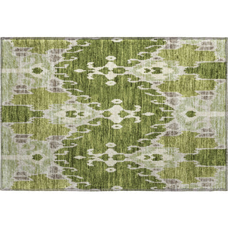 Piper Looms Mayfield Ikat AMF748 Olive Machine Washable Area Rug Scatter Main Image