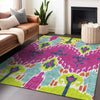 Piper Looms Mayfield Ikat AMF748 Pink Machine Washable Area Rug Lifestyle Image Feature