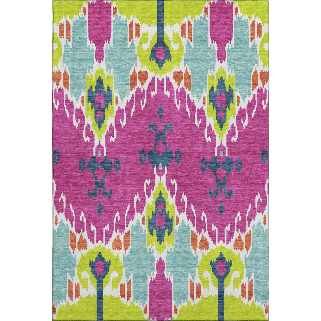 Piper Looms Mayfield Ikat AMF748 Pink Machine Washable Area Rug main image