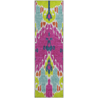 Piper Looms Mayfield Ikat AMF748 Pink Machine Washable Area Rug Runner Main Image