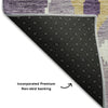 Piper Looms Mayfield Ikat AMF748 Purple Machine Washable Area Rug Backing Image