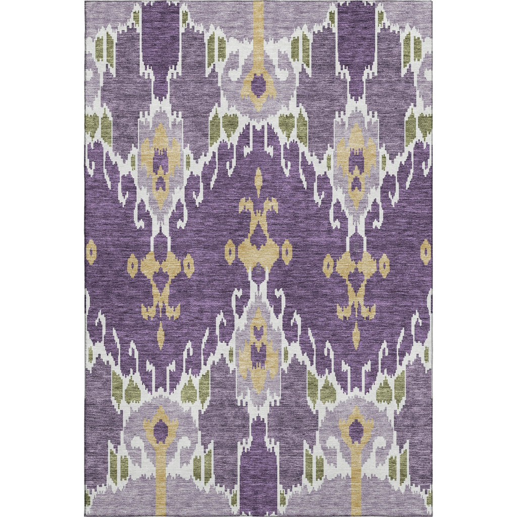 Piper Looms Mayfield Ikat AMF748 Purple Machine Washable Area Rug main image