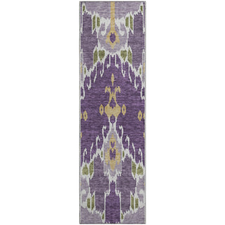 Piper Looms Mayfield Ikat AMF748 Purple Machine Washable Area Rug Runner Main Image
