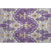 Piper Looms Mayfield Ikat AMF748 Purple Machine Washable Area Rug Scatter Main Image
