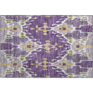 Piper Looms Mayfield Ikat AMF748 Purple Machine Washable Area Rug Scatter Main Image
