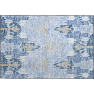 Piper Looms Mayfield Ikat AMF748 Sky Machine Washable Area Rug Scatter Main Image