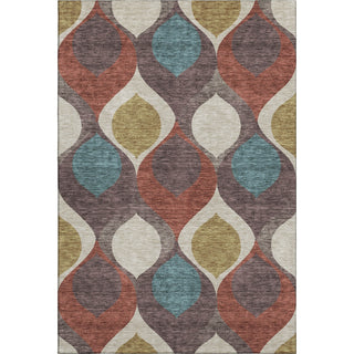Piper Looms Mayfield Mid-century Modern AMF749 Brown Machine Washable Area Rug main image