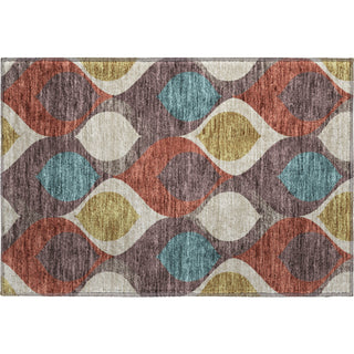 Piper Looms Mayfield Mid-century Modern AMF749 Brown Machine Washable Area Rug Scatter Main Image